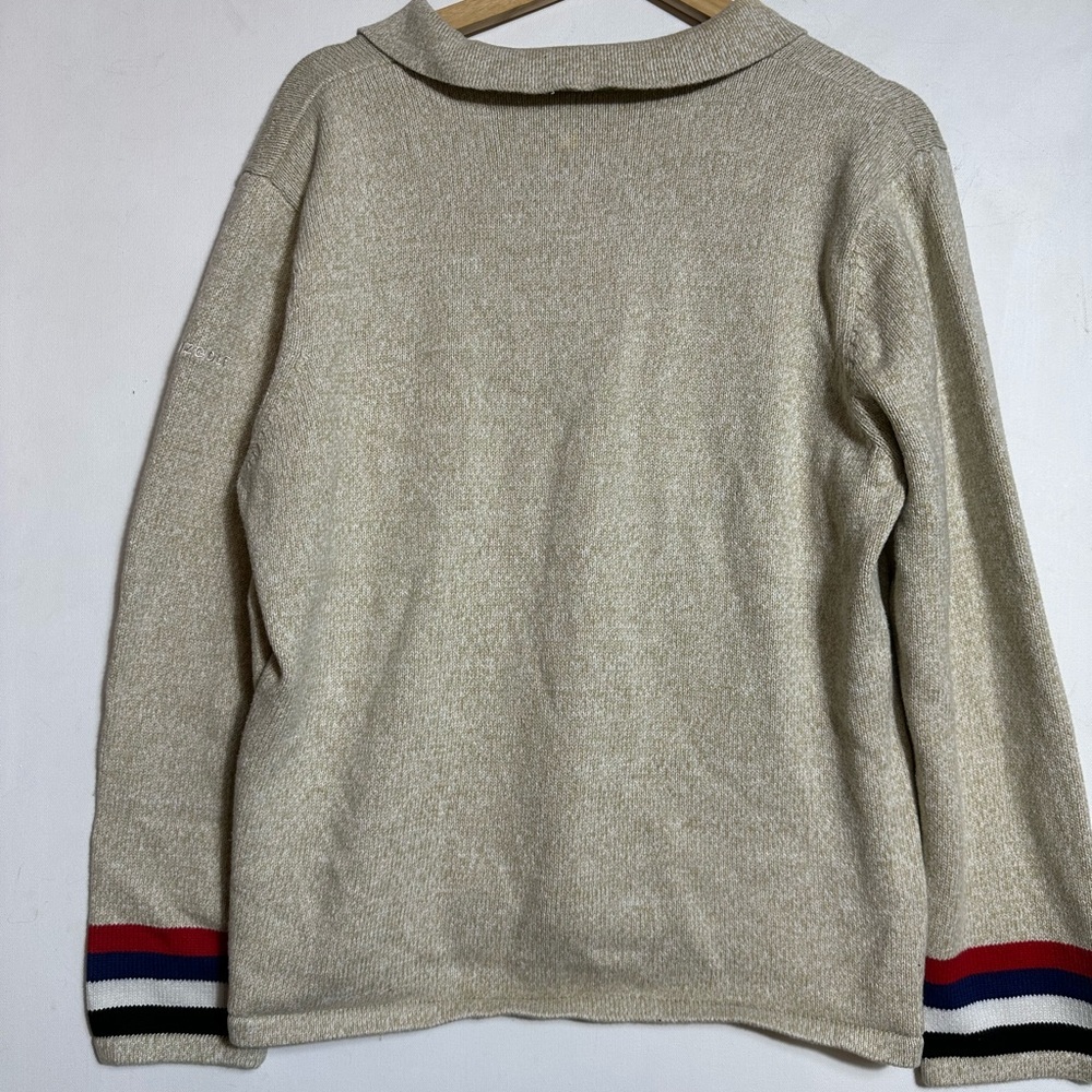 Vintage 1989s Liz Claiborne Golf Collared Sweater Argyle Knit 100% Cotton - Picture 5 of 6